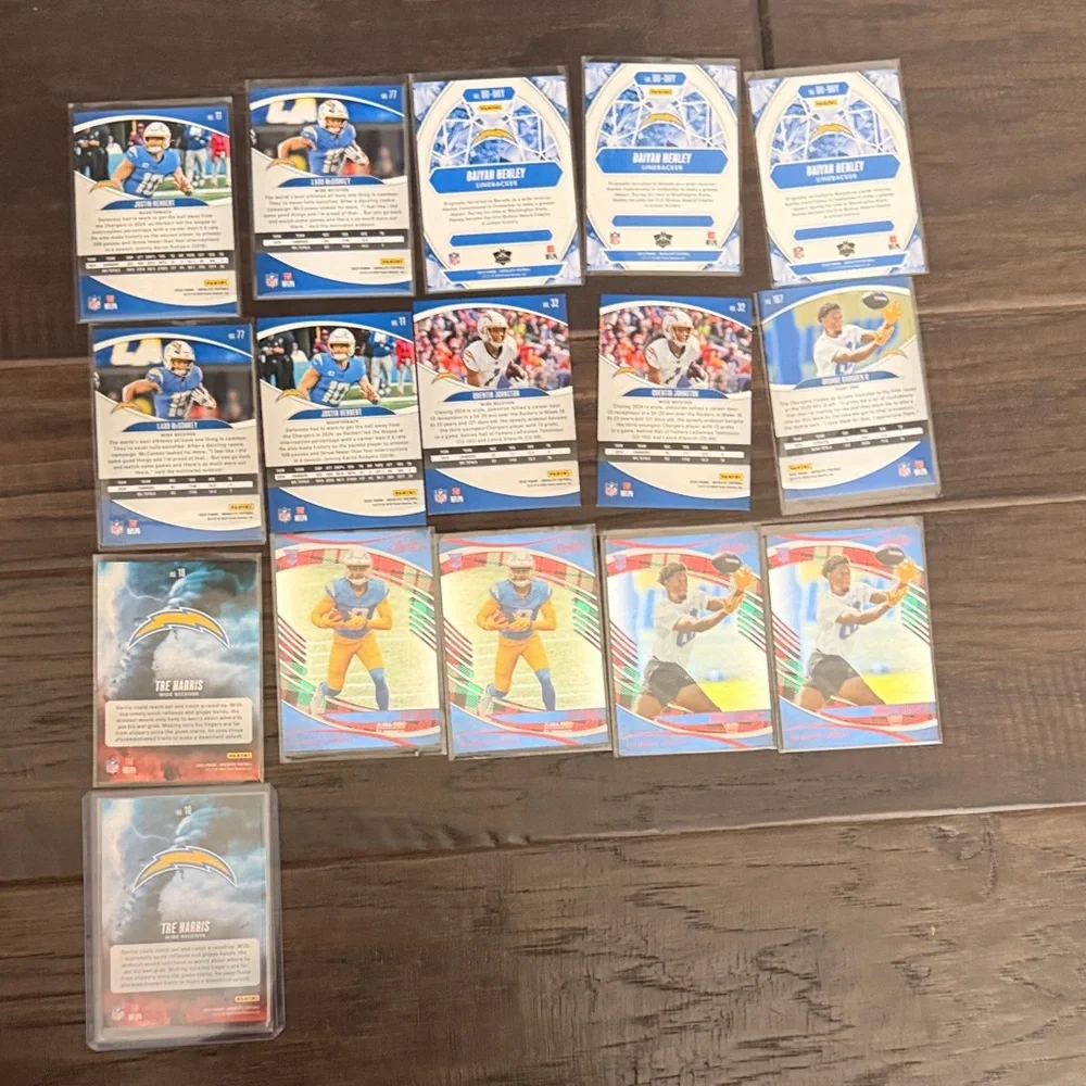 NFL Rookie 16 Card Lot — Blue & Yellow Chargers Panini Trading Cards Sportscards - Picture 7 of 11